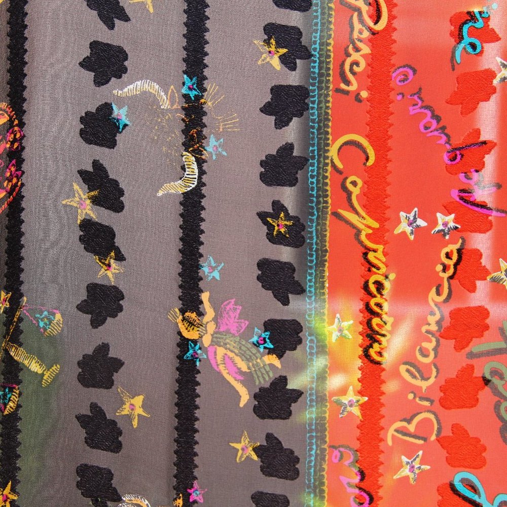 Vintage Rare Fendi 100% Silk Zodiac Square Scarf - Picture 8 of 8